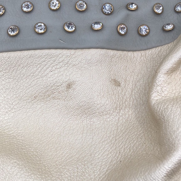 Fancy Purse Light Gray and Cream - Picture 12 of 13